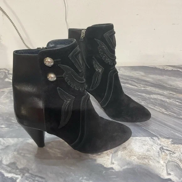 Isabel Marant Leather & Ankle Boots Size 37 - Picture 1 of 16